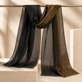 Black Zari Plain Stole