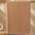 Light Coffee with Gold Crystal Floral Stole