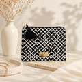 Geometric Black & White Petite Pouch