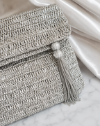 Silver Weave Gota Bag