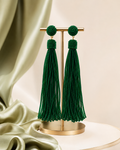 Green Drop Earrings