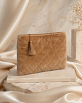 Tan Velvet Pouch