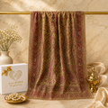 Tan & Mink Multicolour Rectangle Silk Scarf