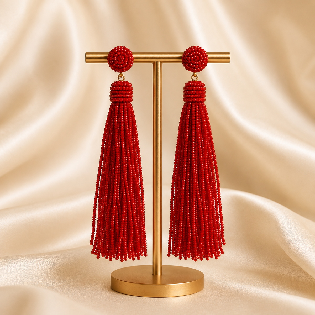 Red Drop Earrings