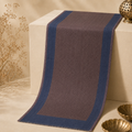 Navy Blue Zari Chevron Stole