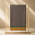 Dark Coffee Zari Palla Border Stole