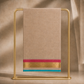 Natural Zari Palla Border Stole